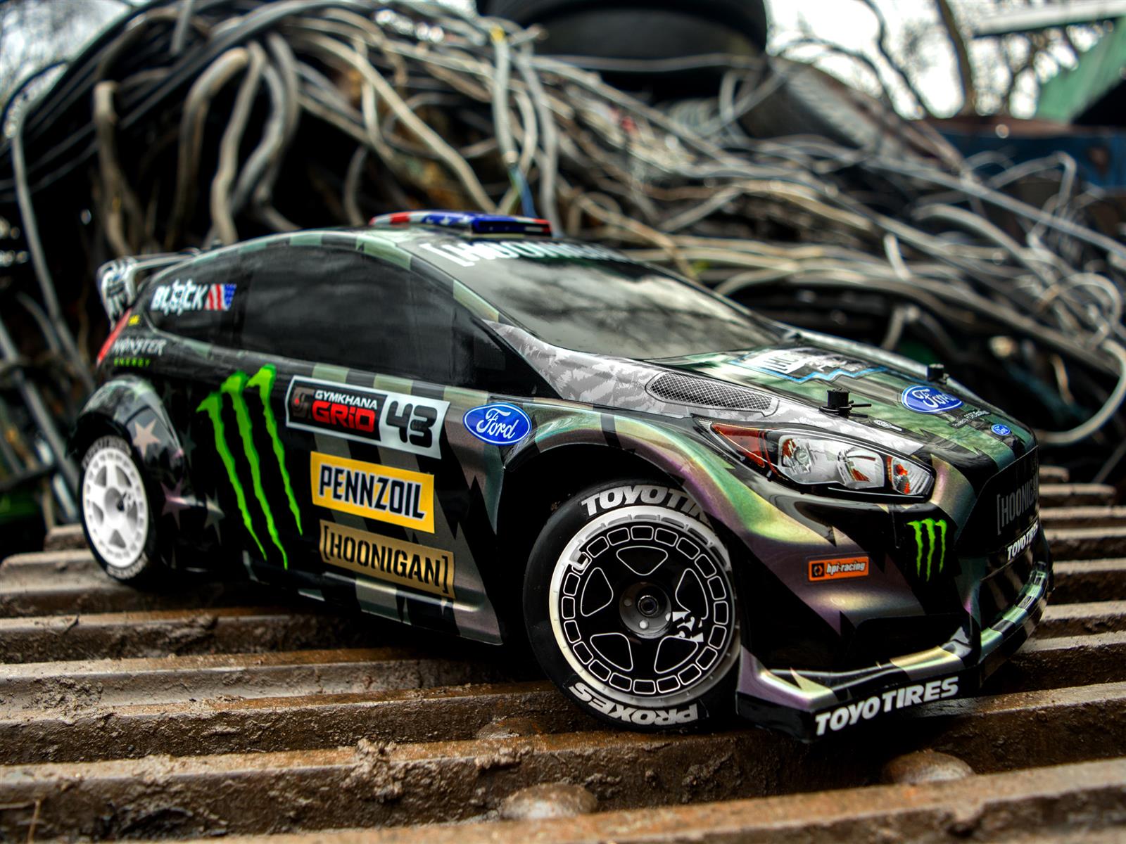 HPI WR8 Flux Ken Block Gym8 Ford Fiesta ST RX43 120036