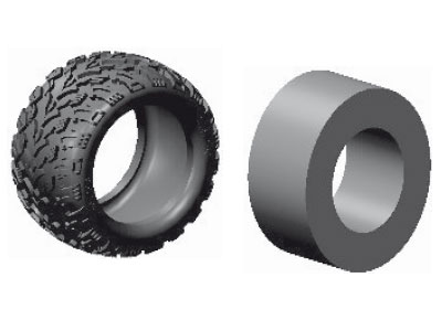 Amewi ET1028 Reifen incl. Einlage (2St) AM10T ET1028