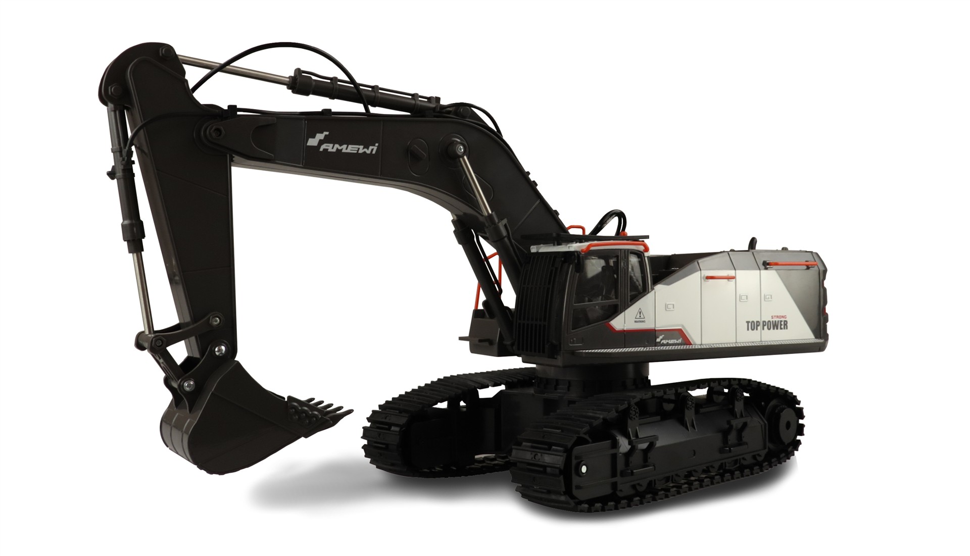 Amewi ACV730 V2 Raupenbagger 1:14 RTR weiß 22499