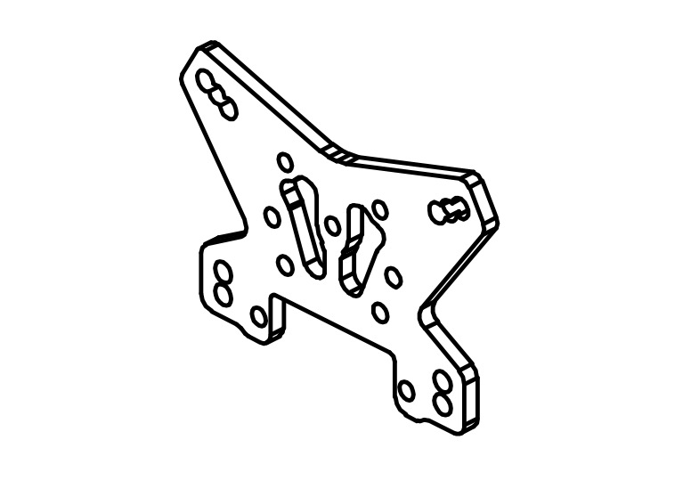 Absima Aluminum Rear Shock Tower 1610117