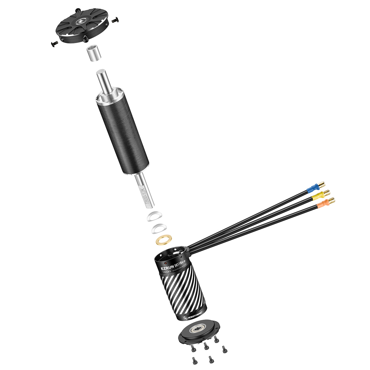 Hobbywing Ezrun 56118SL G2 1600kV 4pol, 8mm Welle für 1:6 30402905