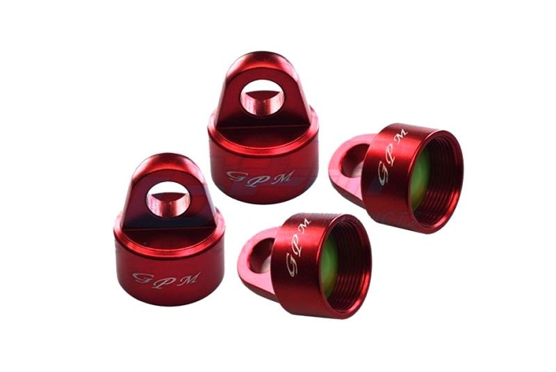 GPM Alu 6061-T6 Dämpferkappe für GPM & Original rot Traxxas Sledge