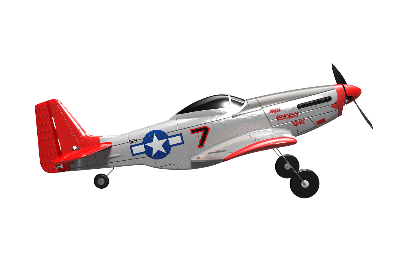 Modster MDX Mustang P-51D Elektromotor RTF inkl. 6-Achs-Fluglagensta MD10041