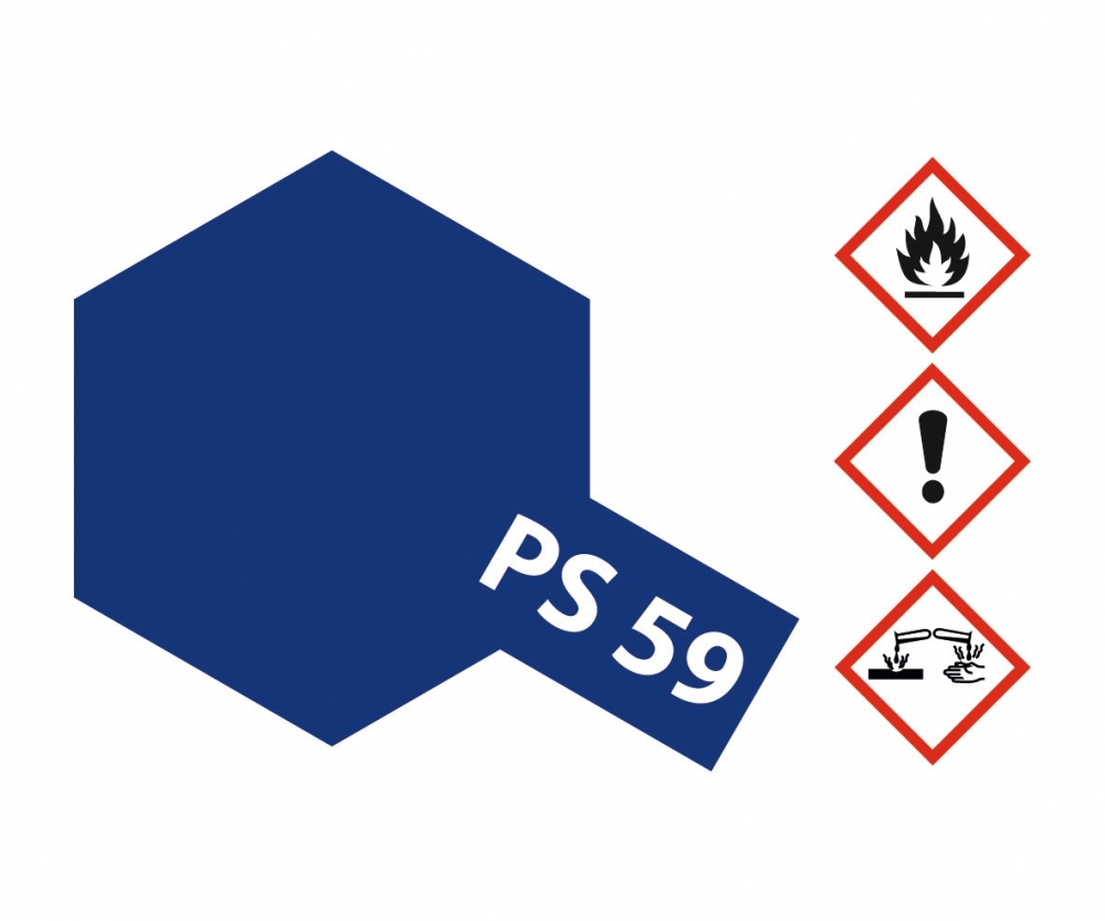 Tamiya Color Lexan Spray Farbe PS-59 Dunkel Metallic Blau PS59 Dark Blue 100ml 300086059 - Abbildung 2