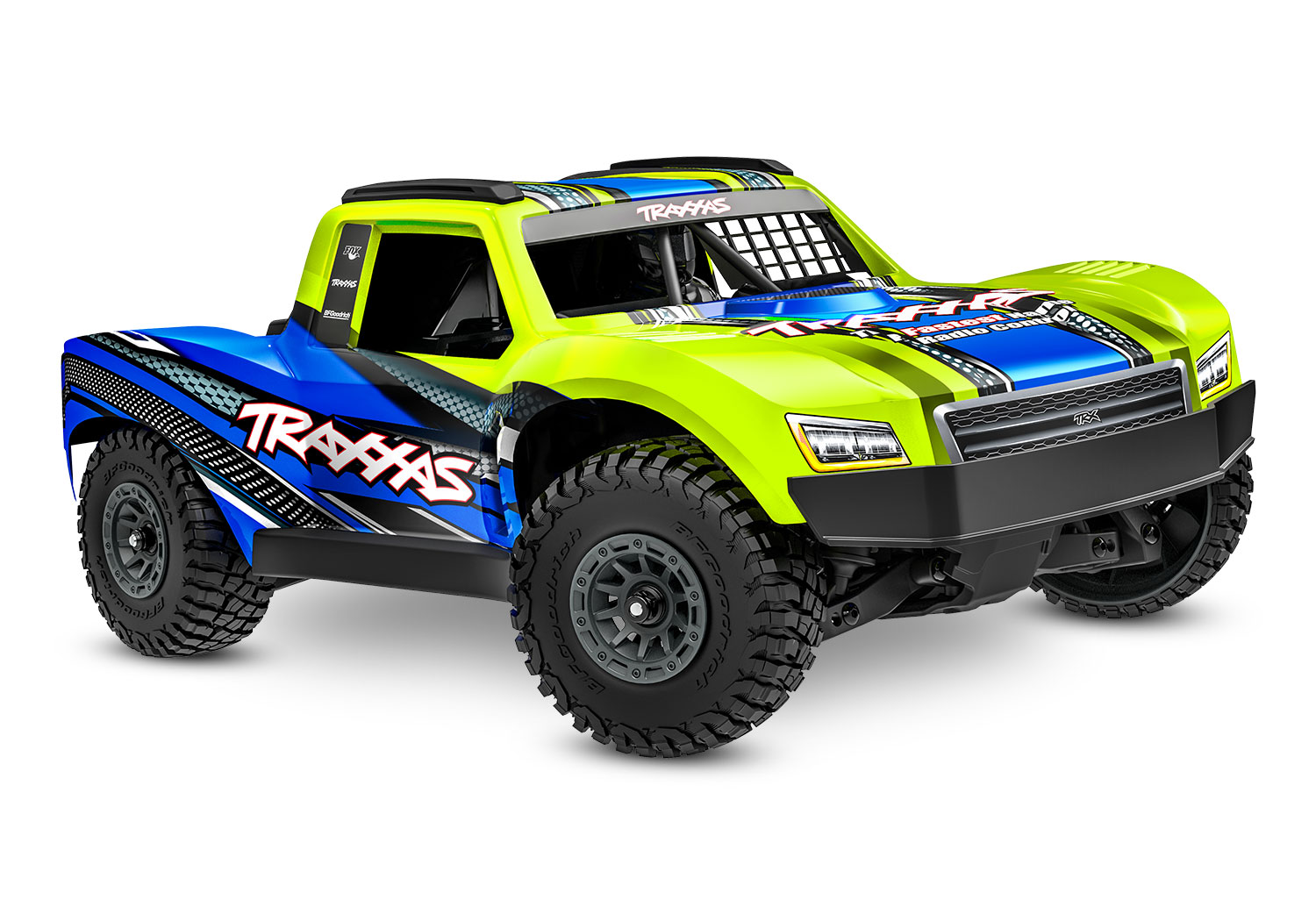 Traxxas MINI-Slash BL-2S 4x4 gelb 1/16 Short Course RTR Brushless mit 2S Lipo/Lader 10164-1 - Abbildung 2