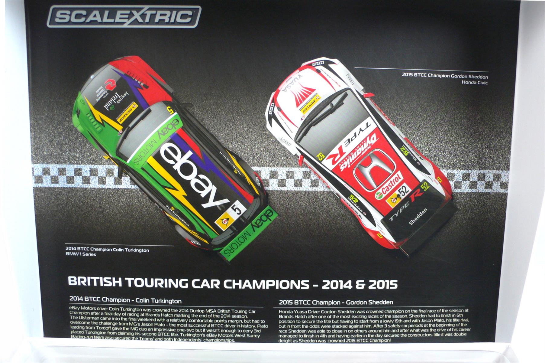 Scalextric 1:32 BTCC Champions 2014&2015 - BMW Z4 / Honda Civic C3694A - Abbildung 4