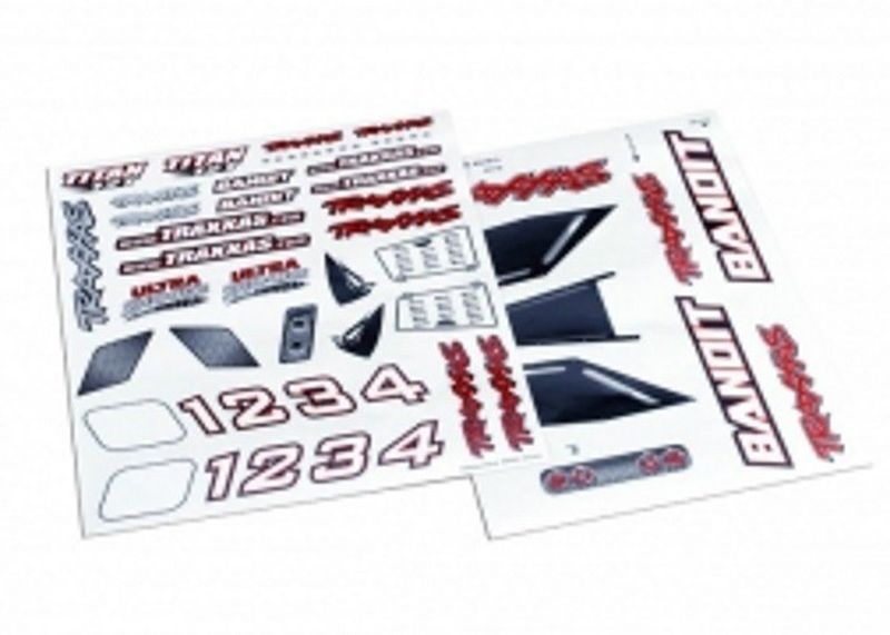 Traxxas DECAL SHEET, BANDIT 2413X