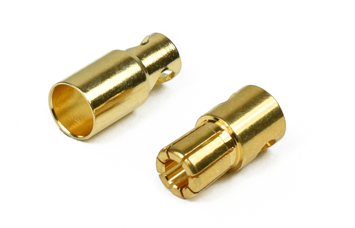 Modster Goldkontaktstecker 6mm 1 Paar MD11199