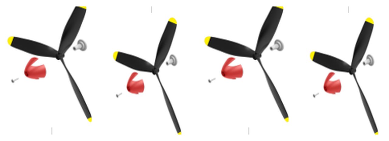 Modster Luftschraubenset (Aufnahme für Propsaver, Luftschraube) MDX MD11509