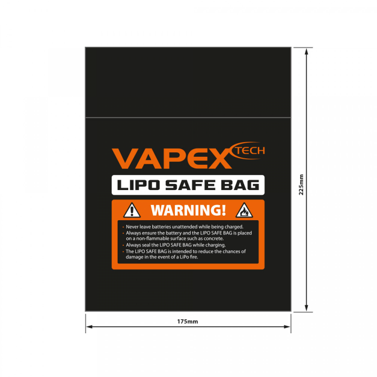 Vapex Charging Bag-A LiPo Safe Bag 175x225mm VPLIPOBAGA - Abbildung 4