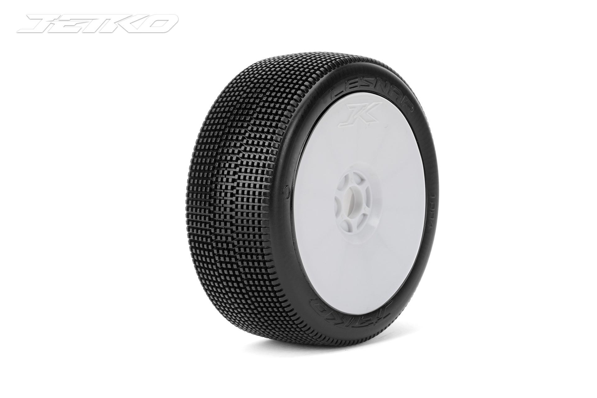 Jetko Lesnar Compoiste Soft verklebt auf Felge weiß 1:8 (2) JK1004CSGW