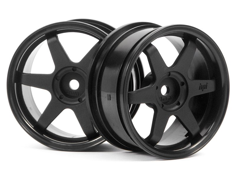 HPI TE37 Felge 26mm schwarz (3mm Offset) 3841