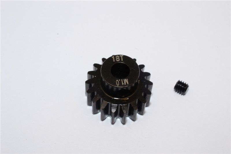 GPM Stahl Motorritzel 18T schwarz Traxxas X-MAXX