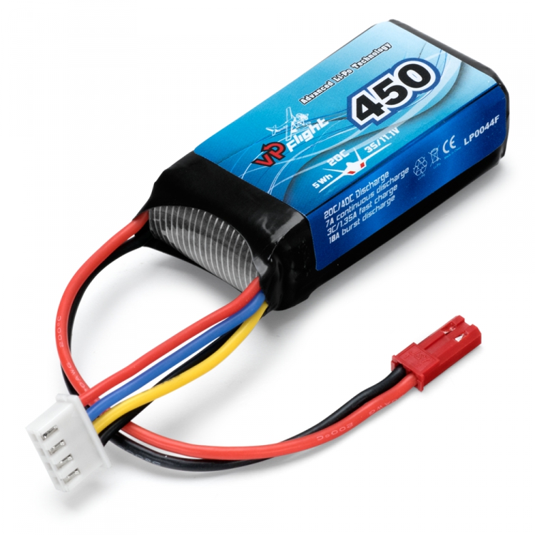 Vapex LiPo Akku 3S 11,1V  450mAh 20C BEC-Stecker LP0044F