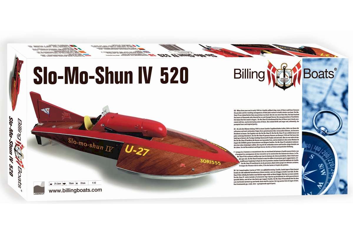 Billing Boats Slo-Mo-Shun IV 1:12 RC-Baukasten Holzrumpf 01-00-0520 - Abbildung 4