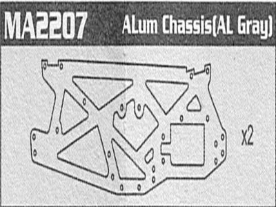 Amewi MA2207 Alum chassis (AL gray) Raptor MA2207