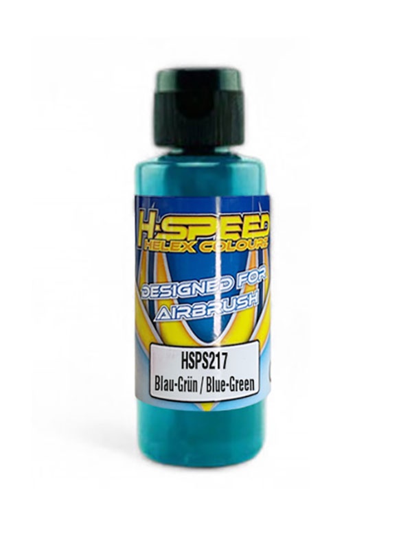 H-SPEED Lexan Airbrush Farbe 60 ml Blau-Grün / Blue-Green HSPS217