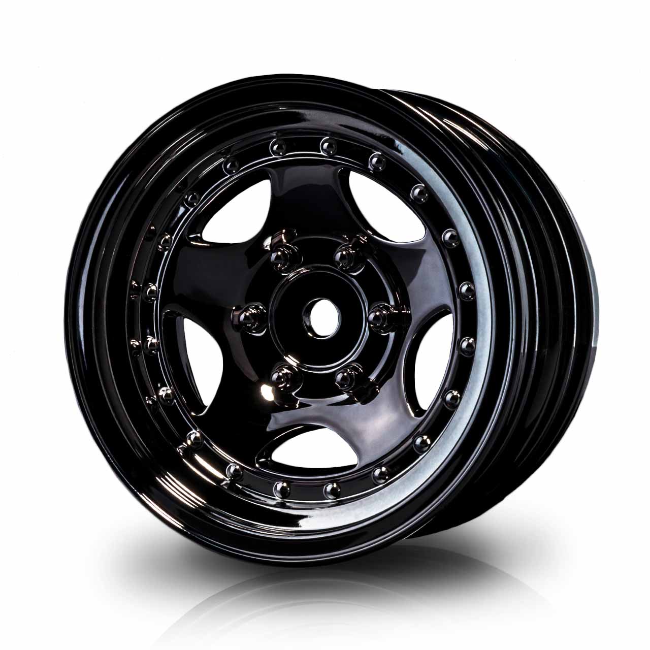 230042SBK Crawler Felge 236 1.9" (+5 Offset) silber schwarz (4 Stück)