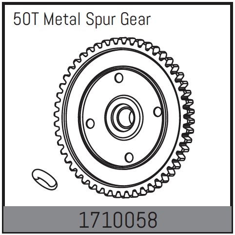 Absima 50Z Metall-Hauptzahnrad 1710058
