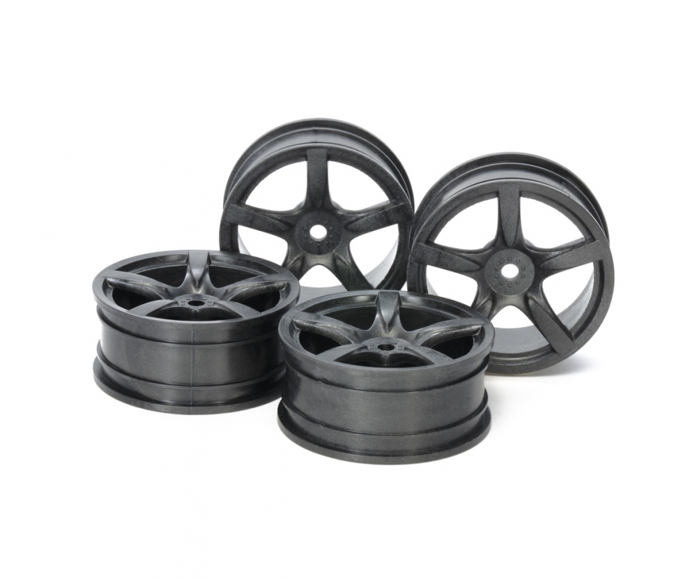 Tamiya 54739 1:10 Felgen (4) 5-Speichen hart 24mm 300054739