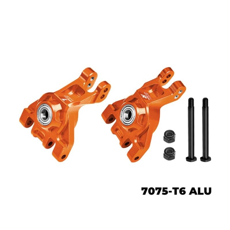 GPM Alu Radträger hinten für große Lager orange Traxxas Jato, Rustler, Slash&Modified, Stampe TJ022OR
