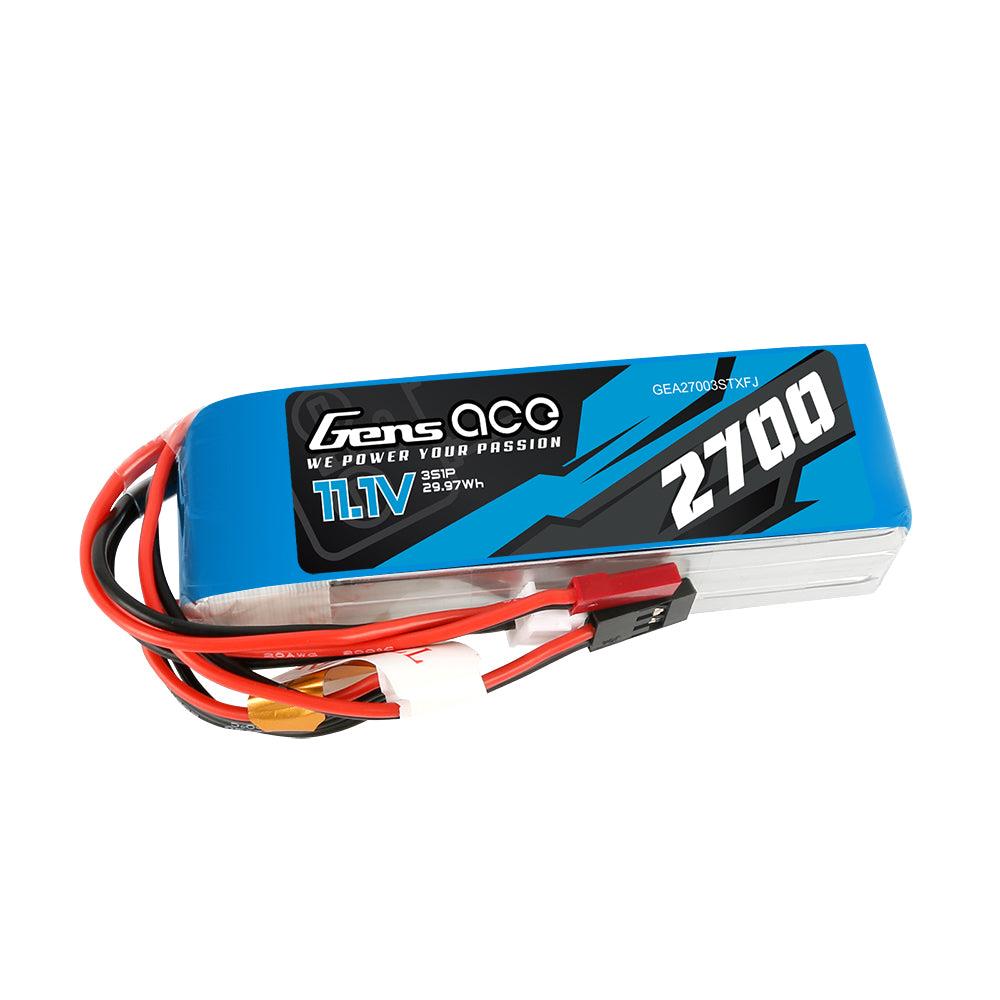 Gens Ace 2700mAh 11.1V TX 3S1P Lipo Akku pack mit Futaba/JST-XHR/JST-SYP GEA27003STXFJ