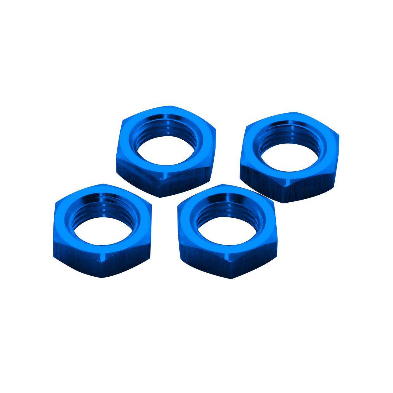 HoBao BLUE 1/8TH WHEEL NUTS (4) (ALSO FIT MUGEN) 84022H-BU
