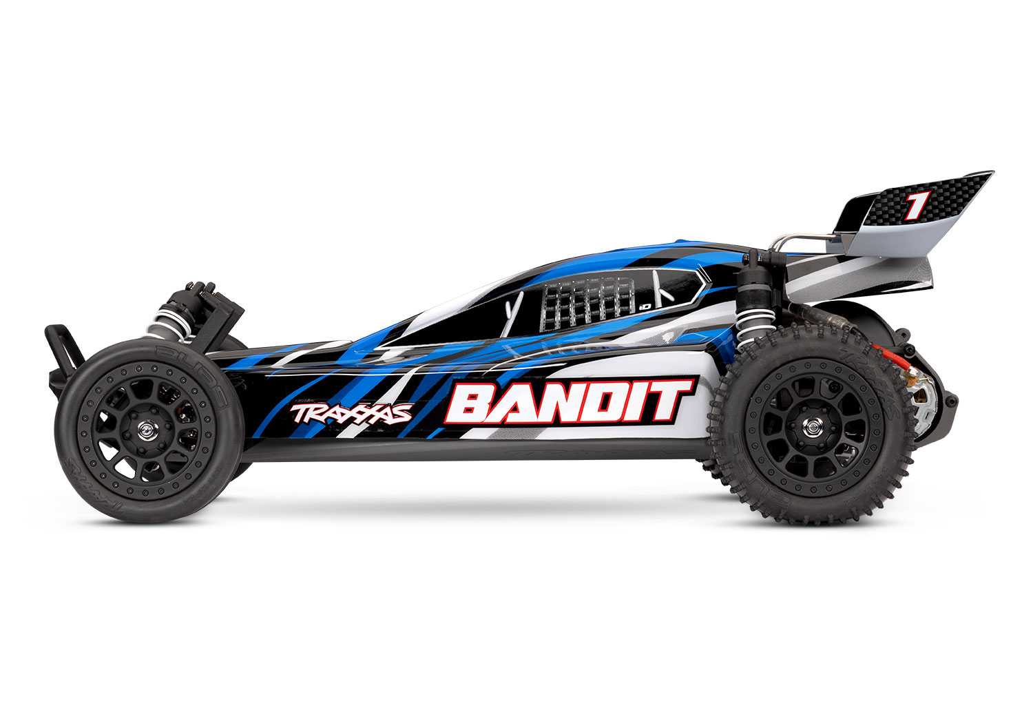 Traxxas Bandit Buggy BlauX 2WD RTR mit Akku & USB-Lader 24254-8 - Abbildung 3