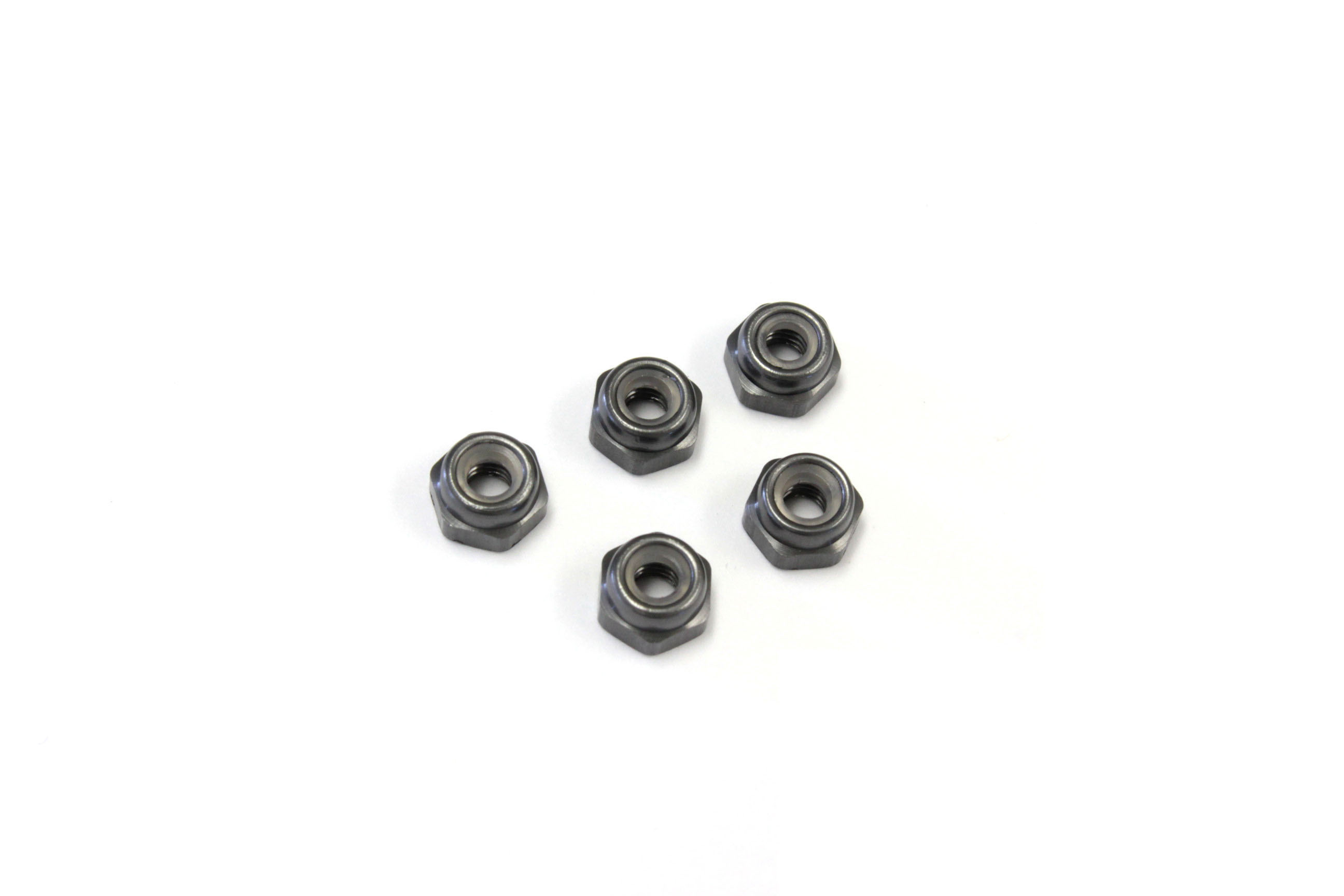Kyosho STOPMUTTERN M2.6X3.0 (5) ALU - GUN METAL 1-N2630NA-GM