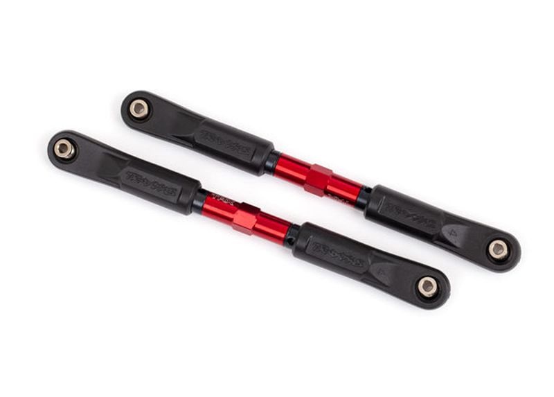 Traxxas Vorspurstangen 120mm Alu rot mit Kugelpfannen montiert 9549R