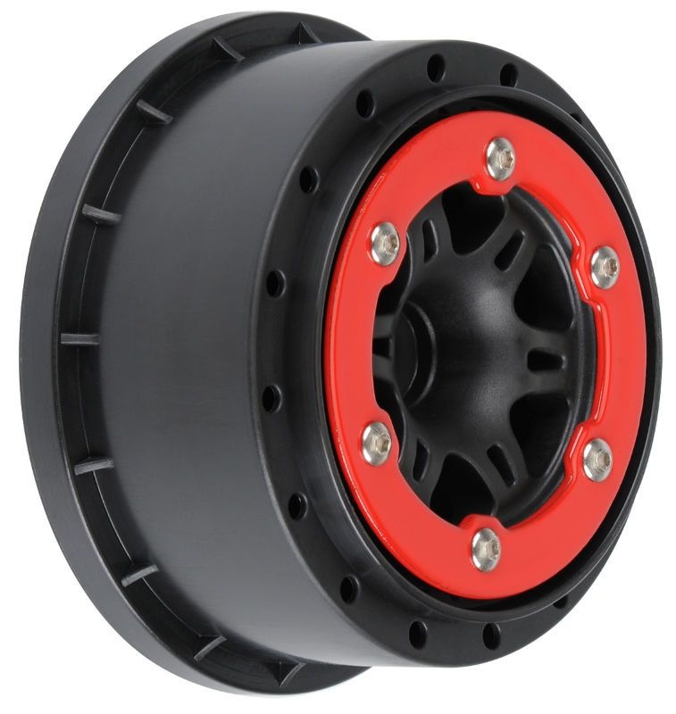 Pro-Line Split Six 2.2/3.0 TRX Slash vo *J* Felgen 1 Paar rot/schwarz 2714-04