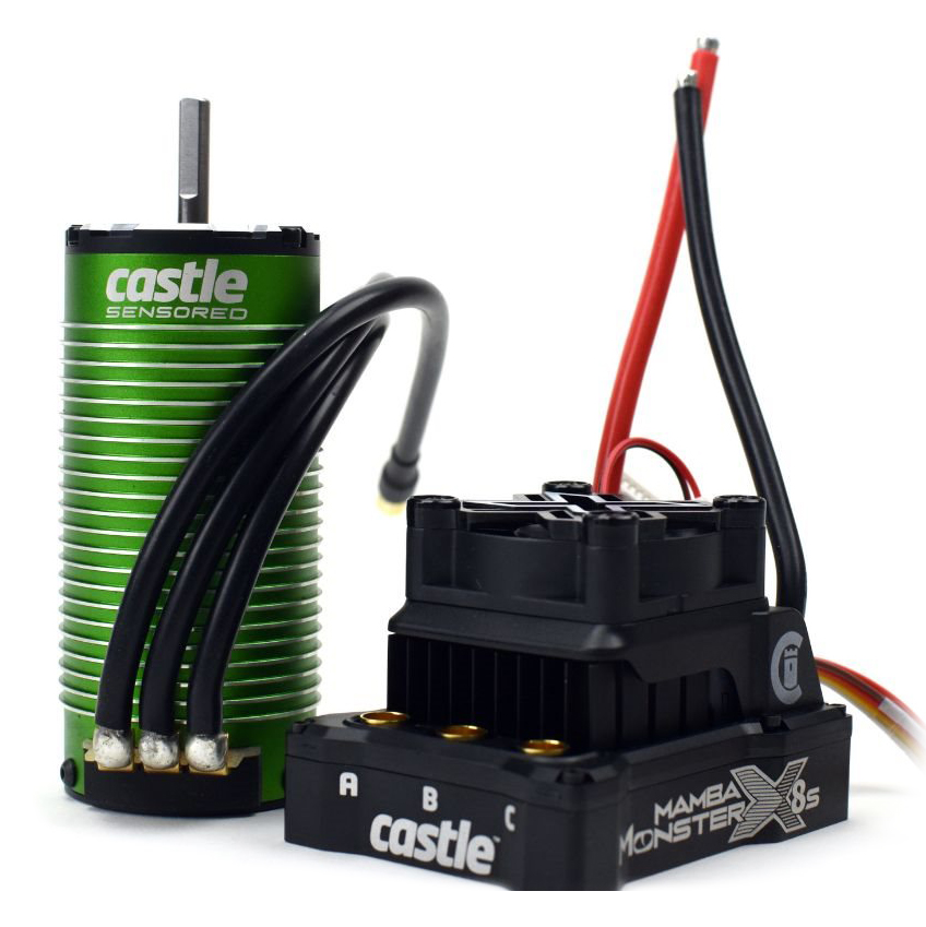 Castle Mamba Monster X 3-8S 1520-1650KV V2 Sensor Combo CC010-0165-05