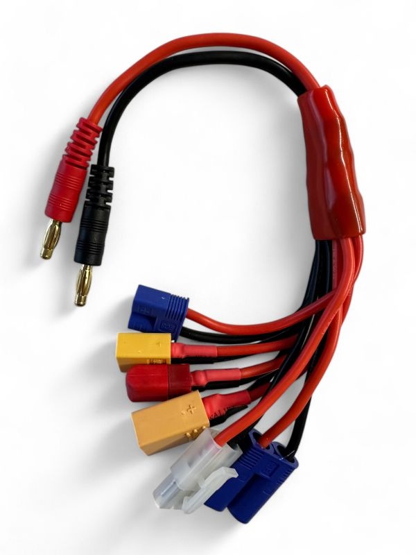 H-SPEED Multi Ladekabel 4mm Bananen-Stecker HSPC052