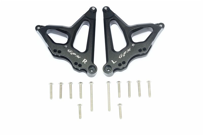 GPM Alu Dämpferbefestigung hinten schwarz Traxxas UDR