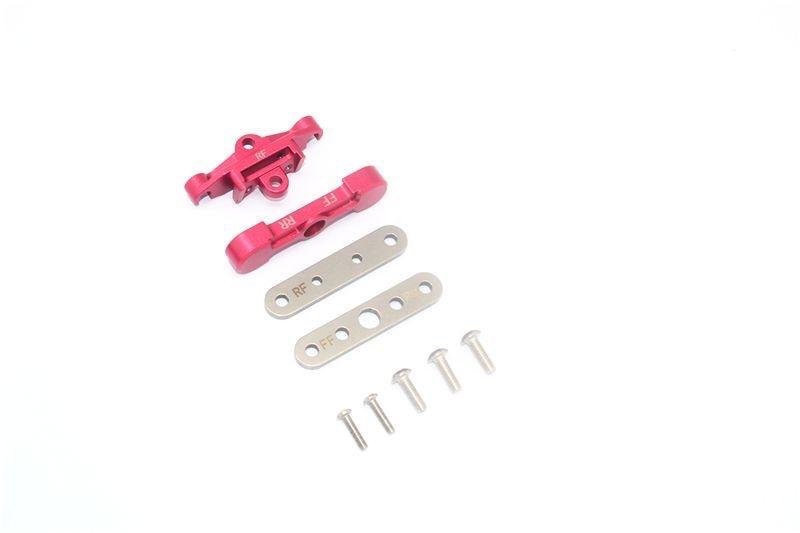 GPM Alu Querlenkerhalter unten hinten rot Traxxas MAXX - Abbildung 1