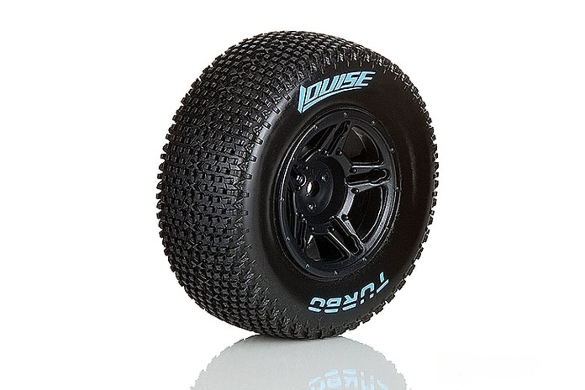 Louise SC-Turbo soft Felge schwarz (2) 12mm TRX-Slash h, SC10 L-T3147SBTR - Abbildung 1