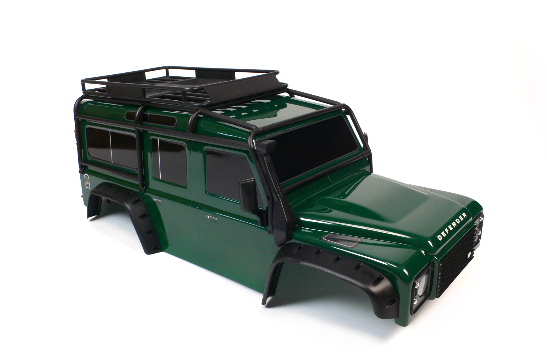 Traxxas TRX-4 Land Rover Defender Karosserie Grün Clipless 1:10 - Abbildung 1