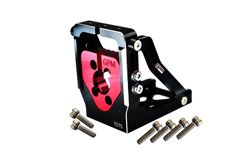 GPM Motorhalter 7075-T6 Alu schwarz mit Schnellmontage Traxxas XRT& XMAXX mit Umbauten