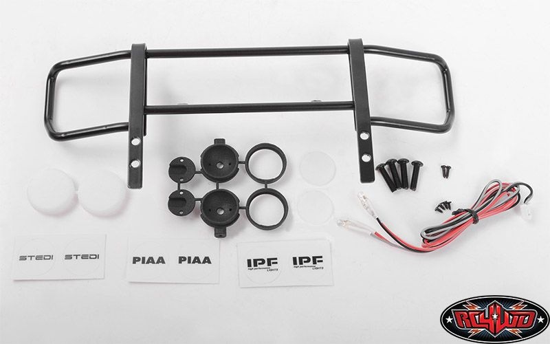 RC4WD Command Front Bumper w/ White Lights and Light Kit Set VVV-C0995