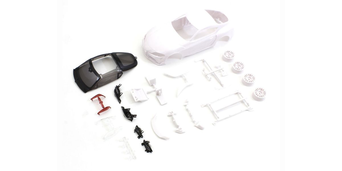Kyosho Karosserie Toyota GR Supra TRD Mini-Z + Felgen 4WD Ohne Lackierung MZN207