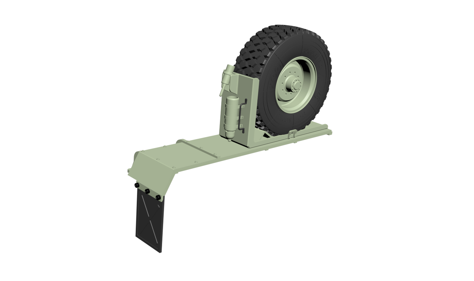 Amewi Radkasten rechts grün für 8x8 Truck T024G