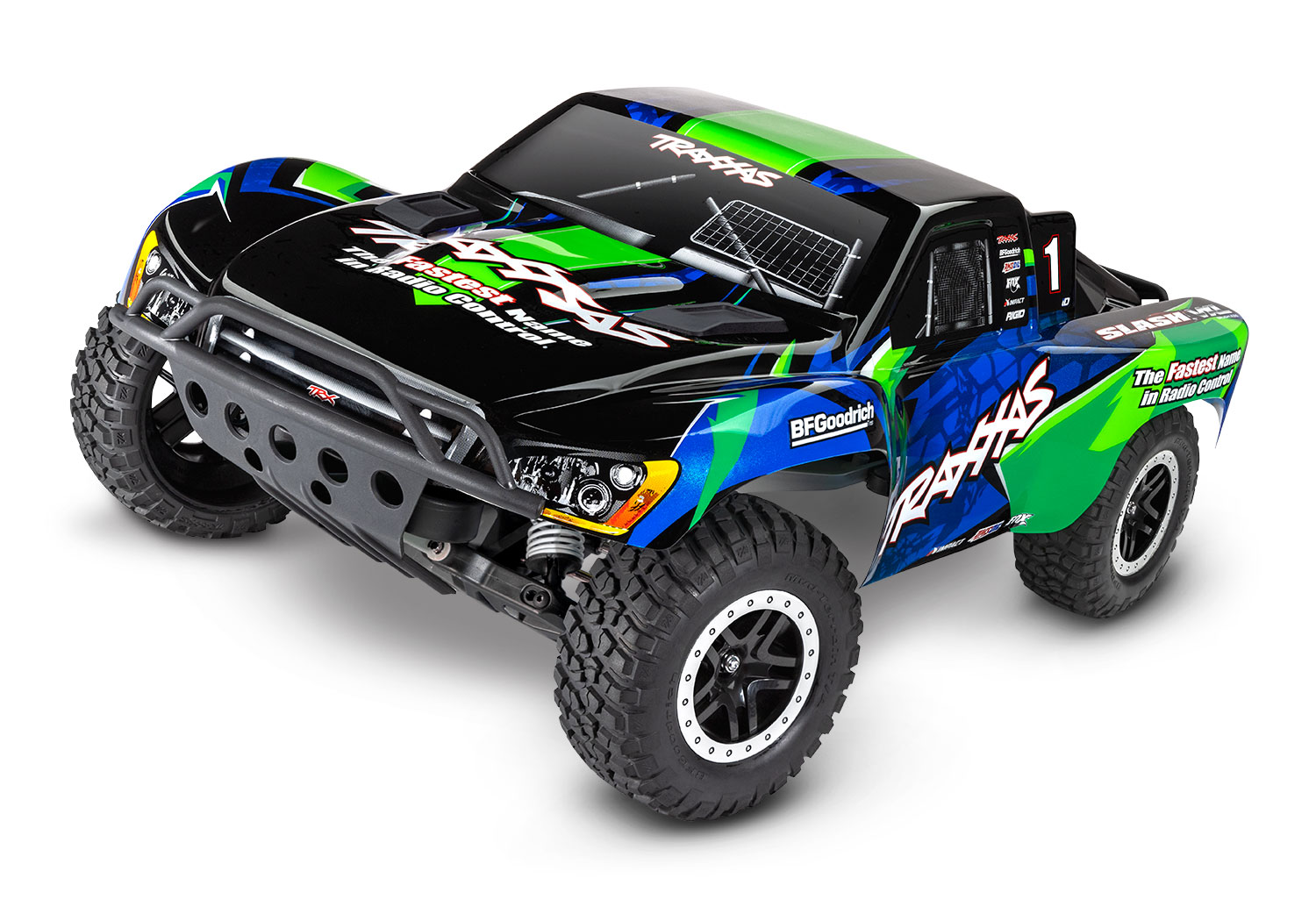 Traxxas Slash VXL 2WD Grün 1/10 Brushless HD Short-Course RTR Clipless 58376-74 - Abbildung 1