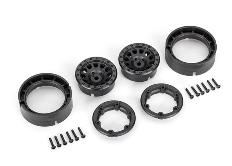 Traxxas Felgen 1.0, Method Race Wheels 105 Beadlock Schwarz (2) 9781 - Abbildung 1
