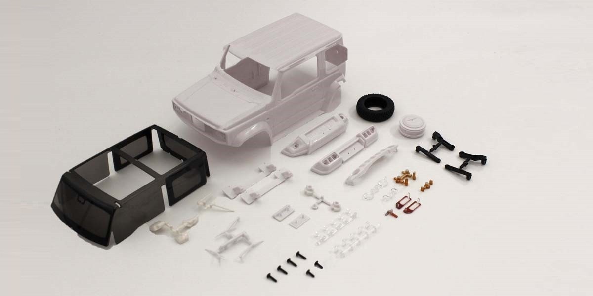 Kyosho Karossserie Suzuki Jimny Sierra Mini-Z 4X4 MX01 (Ohne Lackierung) MXN03 - Abbildung 1