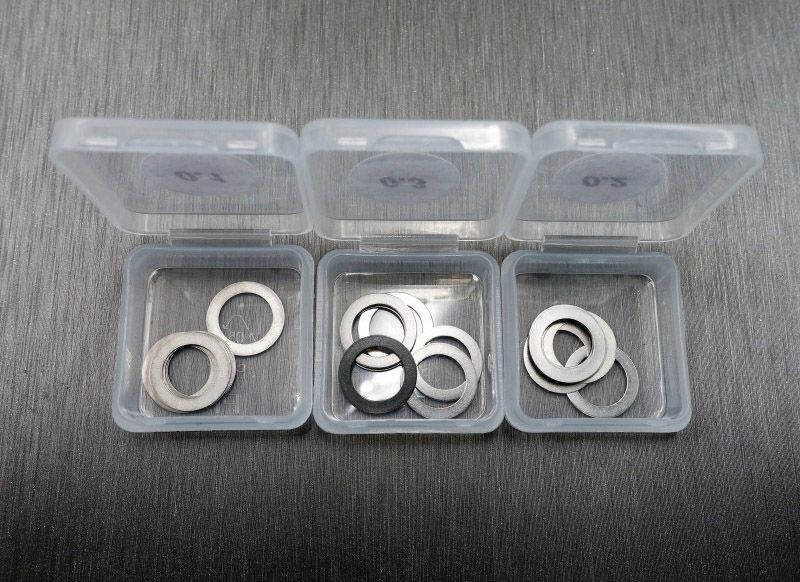 SAMIX 30pcs 8x12x0.1,0.2,0.3 (with 3 small plastics box) für Shim set SS-3008