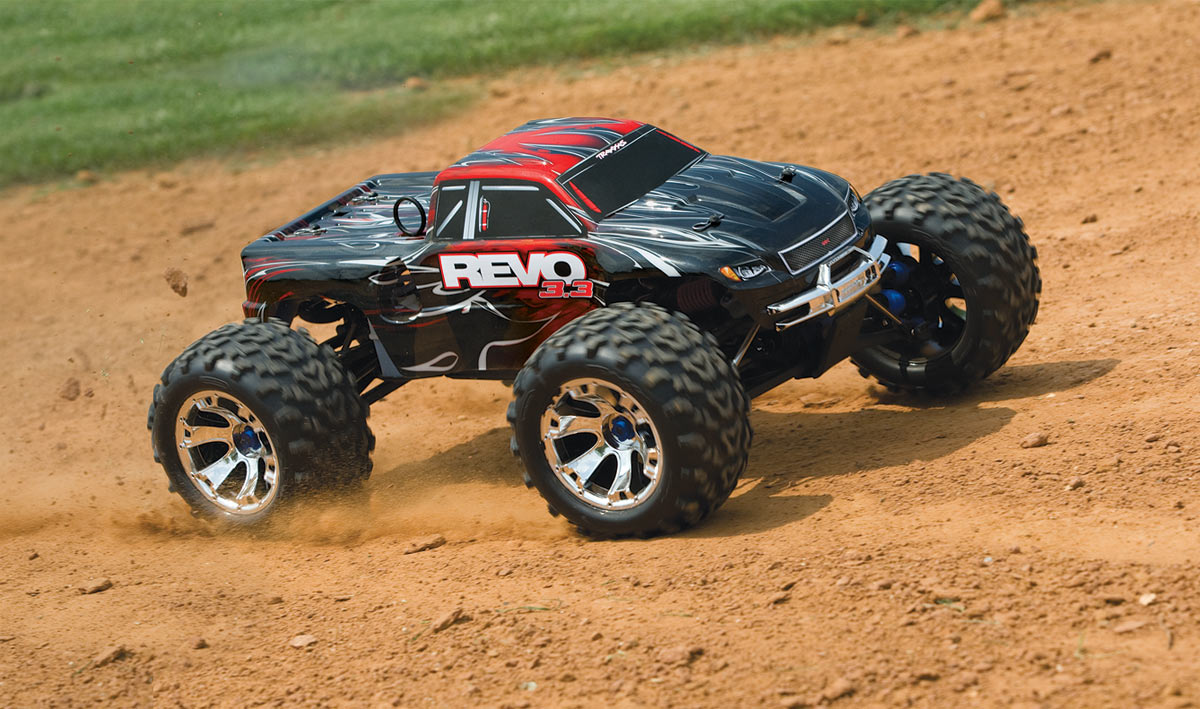 Traxxas Revo Blau RTR 3.3R TQ-Wireless +12V-Lader Verbrenner Monstertruck 53097-3 - Abbildung 3