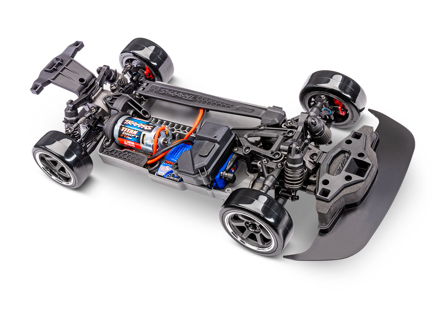 Traxxas 4-TEC Nissan 240SX rot 1/10 Drift RTR Brushed ohne Akku/Ladegerät 105247-4-RED - Abbildung 8