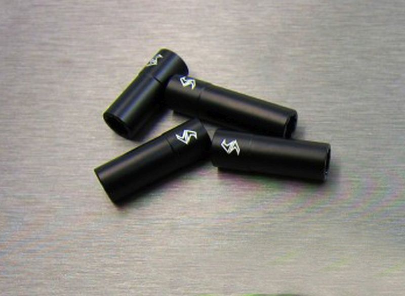 SAMIX Alum. Antriebswellehülse 1 kurz/lang schwarz für Axial SCX10-2 SCX2-6045H