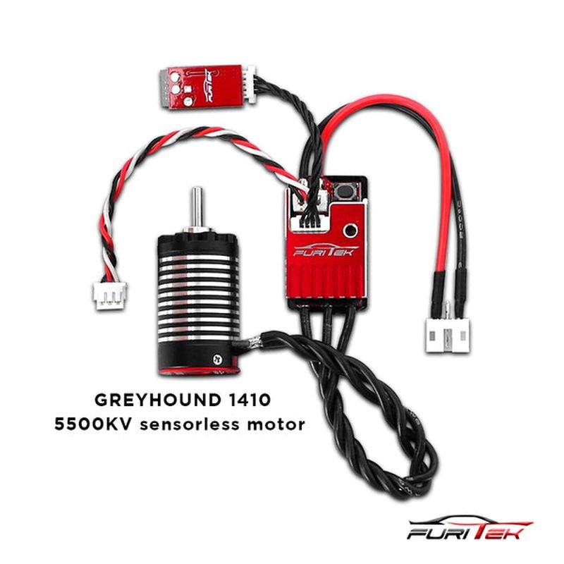 FURITEK Odyssey Power System V2 mit Alugehäuse rot für Mini-Z FUR-2163