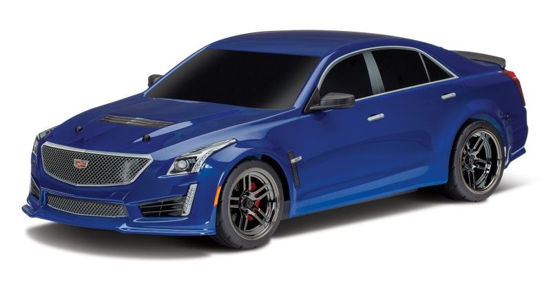 Karo, CADILLAC CTS-V, blau lackiert inkl. Decals 8391A - Abbildung 1